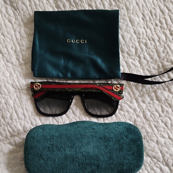 Gucci Black Sunglasses with Case main image 4